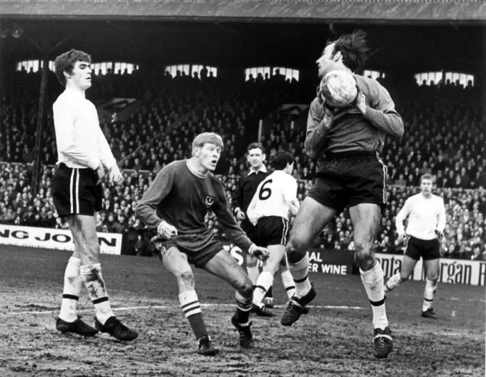 Framed Print : FA Cup Fourth Round Tie between Fulham and Portsmouth February 1968 Ray Pointer of Framed Print : FA Cup Fourth Round Tie between Fulham and Portsmouth February 1968 Ray Pointer of