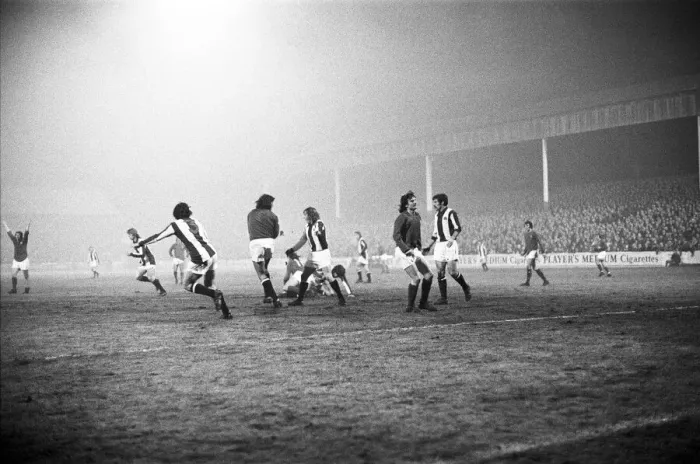 Framed Print : FA Cup Third Round replay match at the City Ground. Match abandoned after 81 Framed Print : FA Cup Third Round replay match at the City Ground. Match abandoned after 81