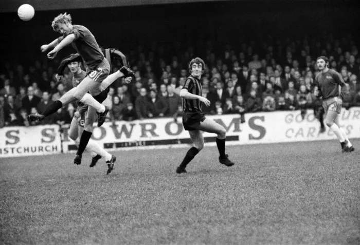 Framed Print : FA Cup Second round match, A. F. C. Bournemouth 2-0 Southend United. Ted MacDougall