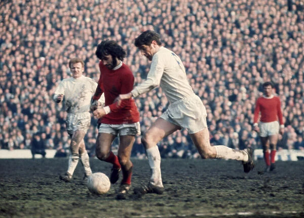 FA Cup Semi Final match Leeds United 0 v Manchester United 0 George Best is