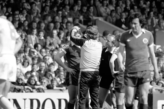 Framed Print : F.A Cup Semi Final - West Ham 1 v. Everton 1. April 1980 LF02-26-076 *** Local Caption Framed Print : F.A Cup Semi Final - West Ham 1 v. Everton 1. April 1980 LF02-26-076 *** Local Caption