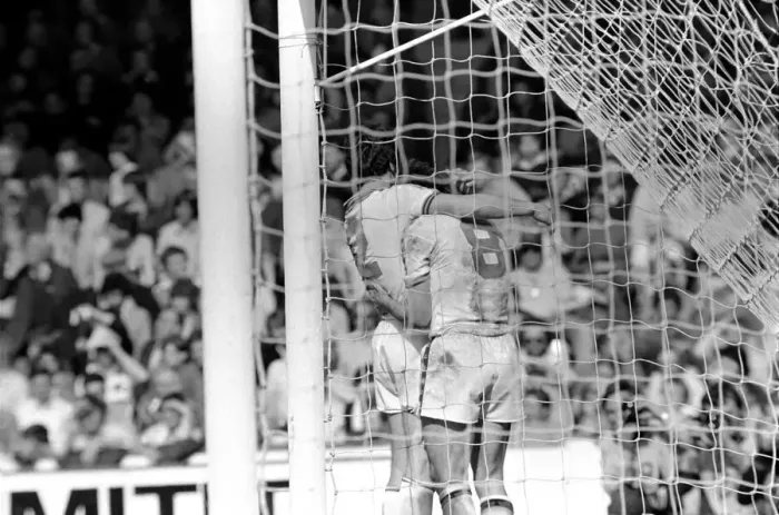 Framed Print : F.A Cup Semi Final - West Ham 1 v. Everton 1. April 1980 LF02-26-092 *** Local Caption Framed Print : F.A Cup Semi Final - West Ham 1 v. Everton 1. April 1980 LF02-26-092 *** Local Caption