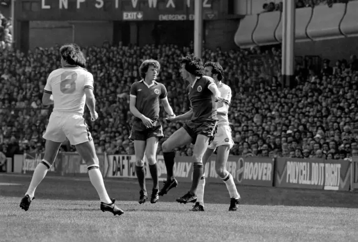 Framed Print : F.A Cup Semi Final - West Ham 1 v. Everton 1. April 1980 LF02-26-001 *** Local Caption