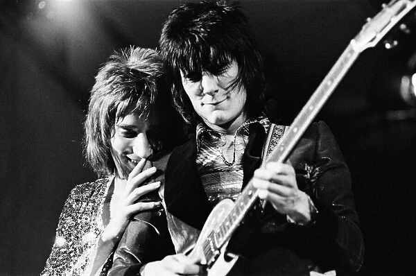 The Faces featuring Rod Stewart perform at The Reading Festival Saturday August 12th 1972