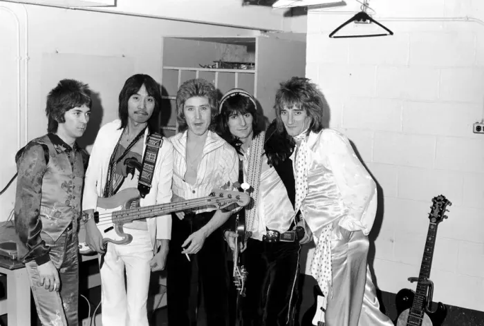 Framed Print : The Faces tour of the USA and Canada, February and March 1975