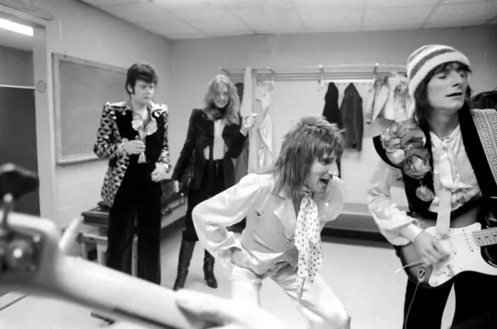 Framed Print : The Faces tour of the USA and Canada, February and March 1975