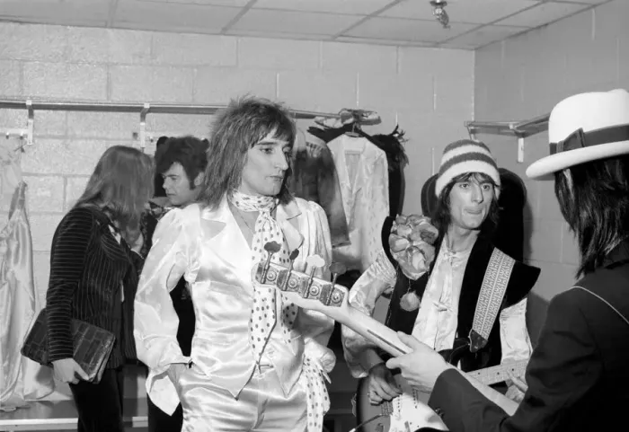 Framed Print : The Faces tour of the USA and Canada, February and March 1975
