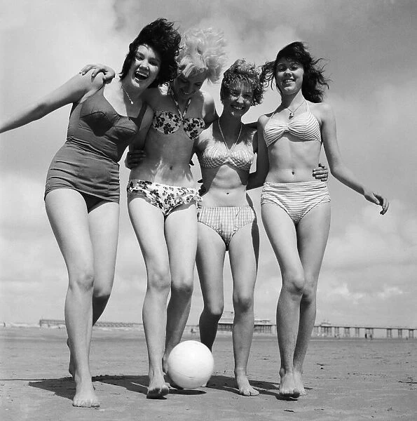 Four factory girls from Sutton in Ashfield, Nottinghamshire