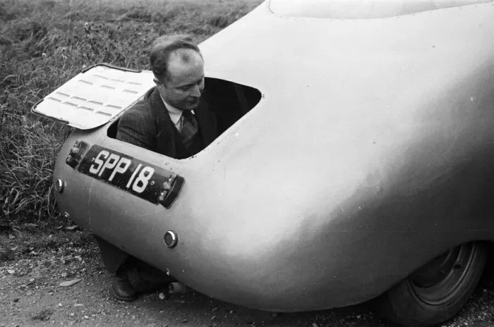 Framed Print : Fairthorpe Atom mini car, a rear-engined two-door fibre glass car designed by British