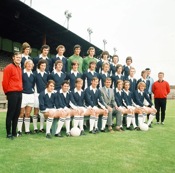 Falkirk F. C. pre season squad photograph, 1st July 1972