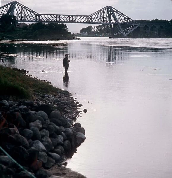 Falls of Lora Connell Bridge Scotland circa 1985