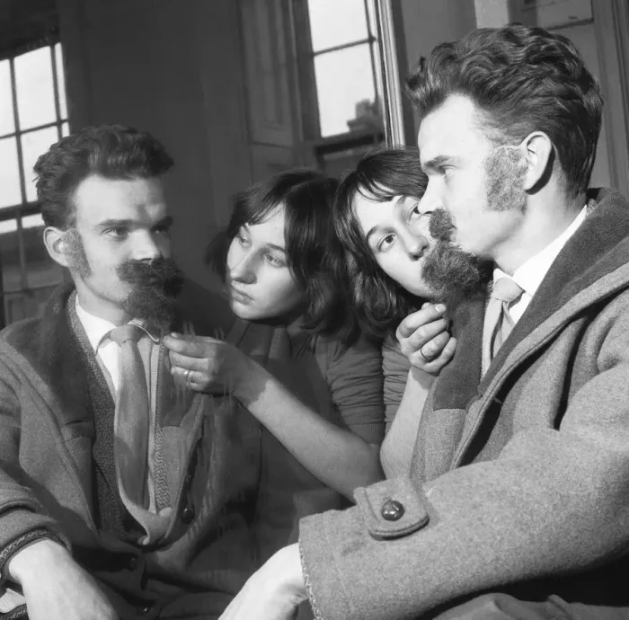 Framed Print : False beards for teenage men who haven t the time or the inclination to grow a real
