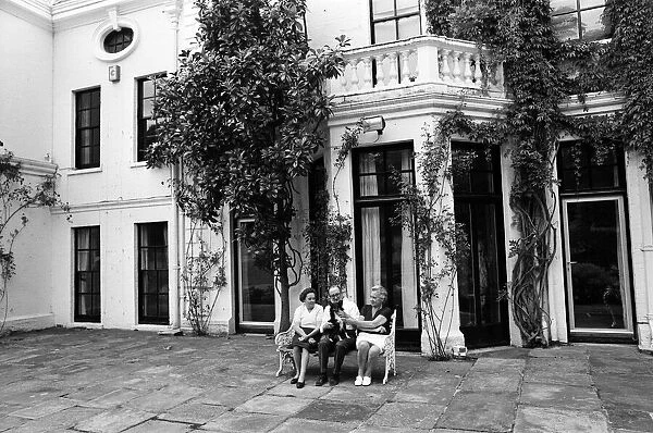 Some of the family of Rod Stewart at his home in Windsor, Berkshire