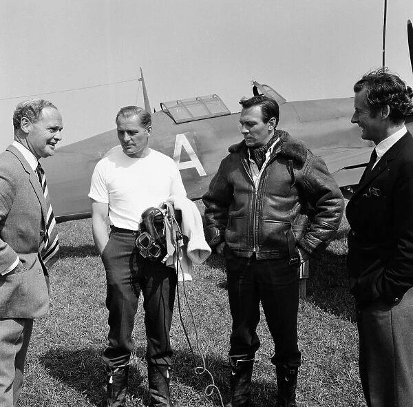 Famous Battle of Britain pilots visited the RAF station at Duxford, near Cambridge