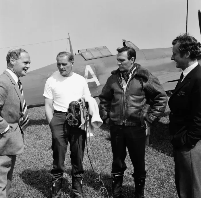 Framed Print : Famous Battle of Britain pilots visited the RAF station at Duxford, near Cambridge Framed Print : Famous Battle of Britain pilots visited the RAF station at Duxford, near Cambridge
