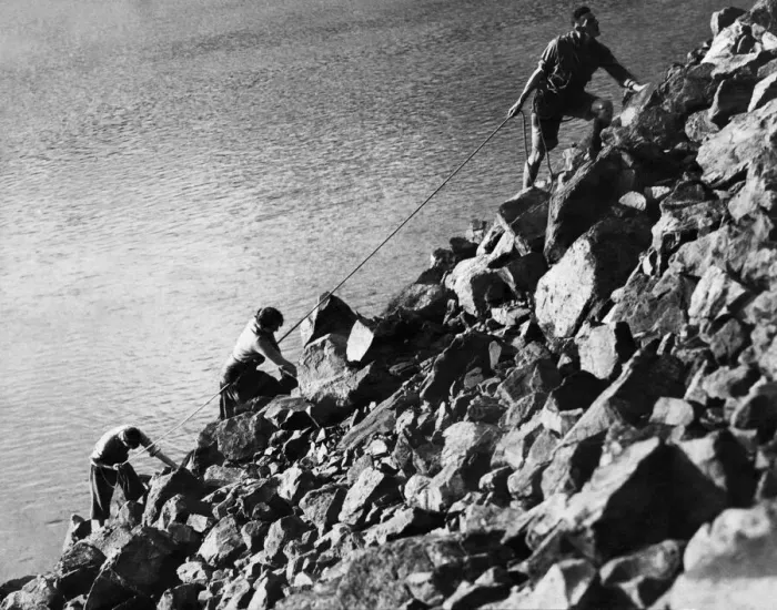 Framed Print : The famous Wastwater Screes, hitherto regarded as unscalable Framed Print : The famous Wastwater Screes, hitherto regarded as unscalable