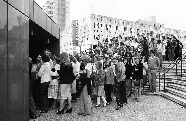 Fans arrive for David Essex concert at The Hexagon Theatre, Reading, Berkshire, England