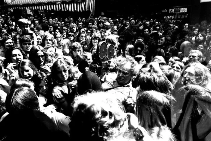 Framed Print : Fans mobbed Ebenezers Boutique in Silver Street, Durham when Adam Faith came to open it Framed Print : Fans mobbed Ebenezers Boutique in Silver Street, Durham when Adam Faith came to open it