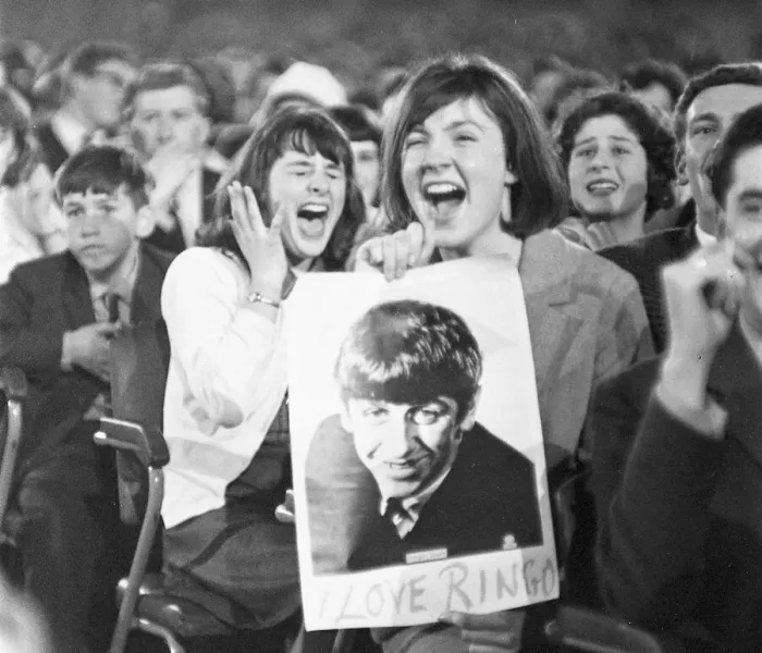 Framed Print : Fans at the NME Poll Winners All Star concert at the Empire Pool Wembley on 26 April Framed Print : Fans at the NME Poll Winners All Star concert at the Empire Pool Wembley on 26 April
