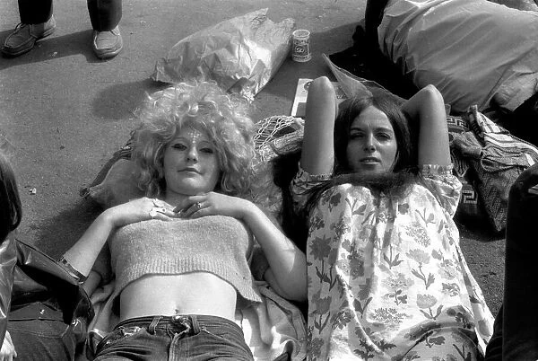 fans at The Rolling Stones concert at Hyde Park. 5th July 1969