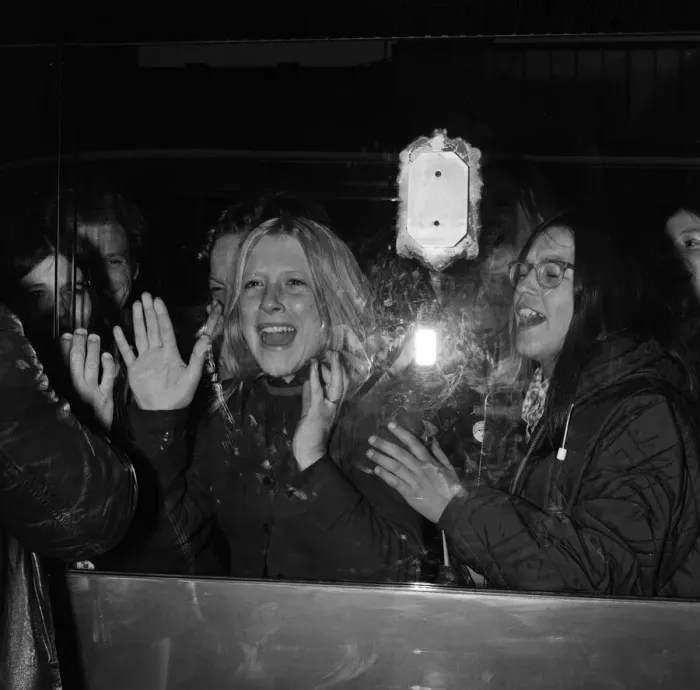 Framed Print : Fans waiting for The Osmonds at the Albany Hotel, Birmingham. 7th November 1972 Framed Print : Fans waiting for The Osmonds at the Albany Hotel, Birmingham. 7th November 1972