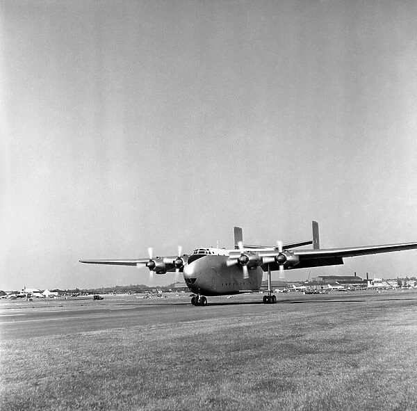 Farnborough Airshow 1953. The Blackburn Beverly Seen here taking off. October 1953 D5521