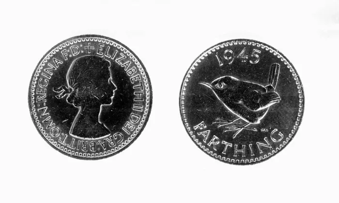 Framed Print : Farthing Coin 1945 Framed Print : Farthing Coin 1945