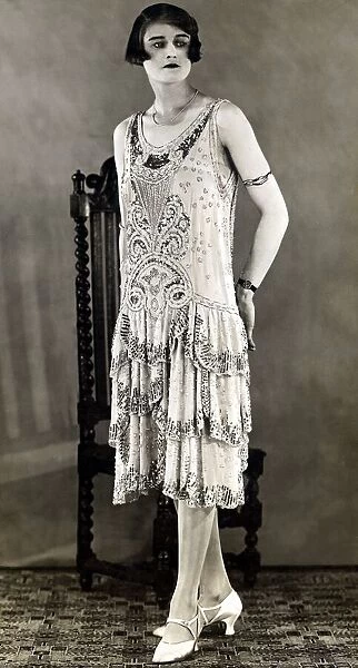 Fashion 1920s - Evening Gown - July 1926 Evening gown of paillette