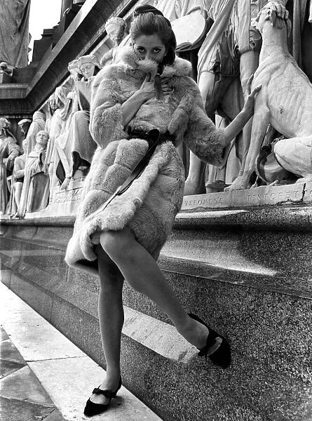 Fashion - 1960 s. A gay collection of furs designed for the younger set has been