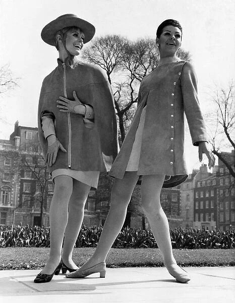 Fashion 1960s: On Monday (17-4-67) at the Europa Hotel, Grosvenor Square