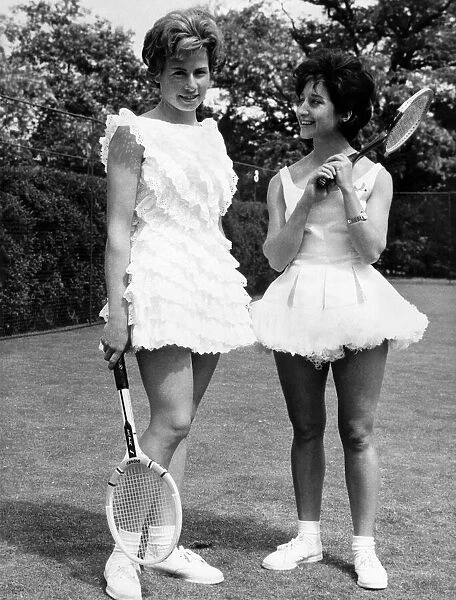 Fashion 1960s. Today (25. 6. 62) the Wimbledon championships start