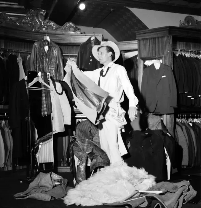 Framed Print : Fashion Clothing Humour. Young male model David Kempton from East Croydon