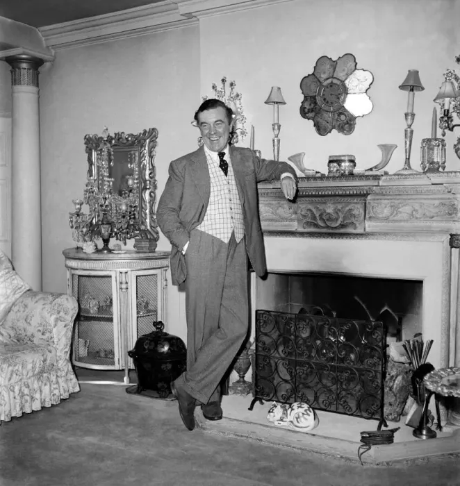 Framed Print : Fashion designer Norman Hartnell. January 1953 D22 Framed Print : Fashion designer Norman Hartnell. January 1953 D22
