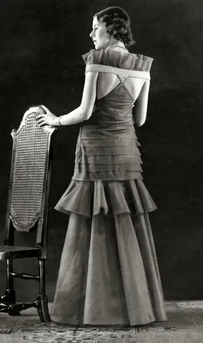 Framed Print : Fashion - Evening Gown - March 1931