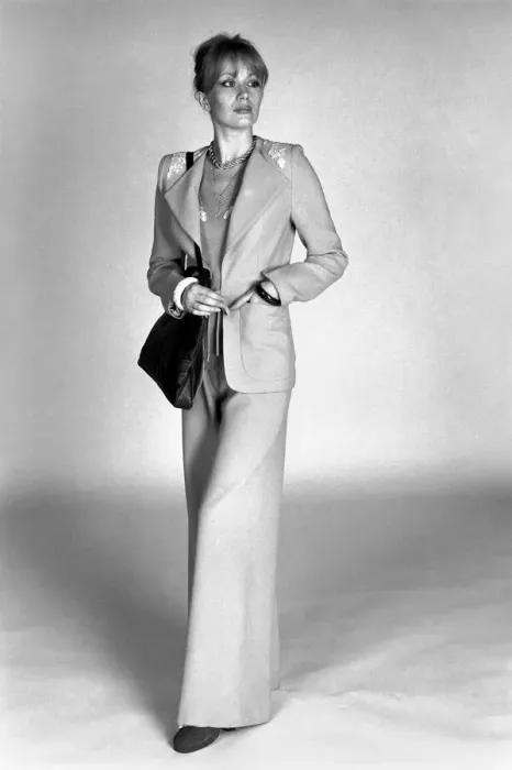 Framed Print : Fashion: Eye Catcher Thatcher. February 1975 75-00848