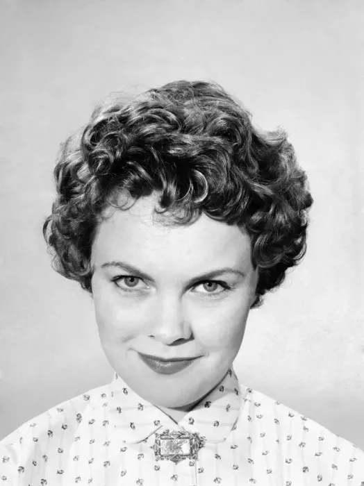 Framed Print : Fashion: Hairstyle 1957. May 1957