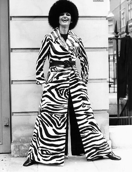 Fashion, July 1969 Long maxi coat from Britian