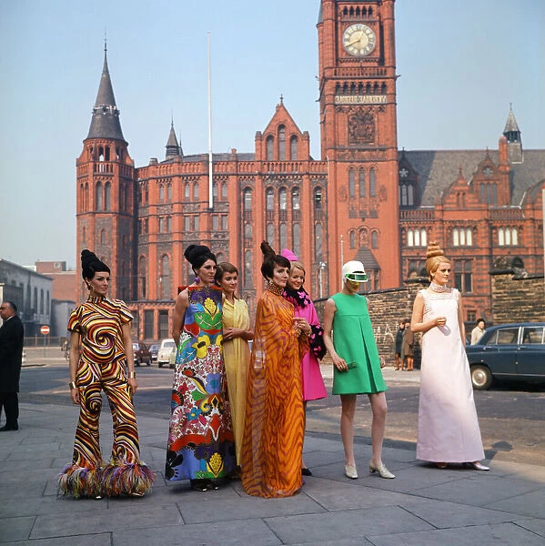 Fashion show in Liverpool. April 1967