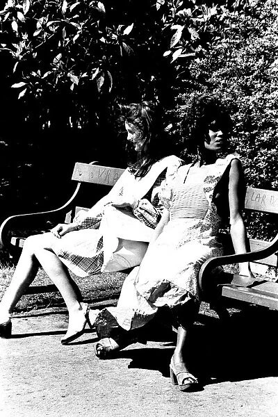 A fashion shoot from 30 May 1972 - Models wear summer dresses