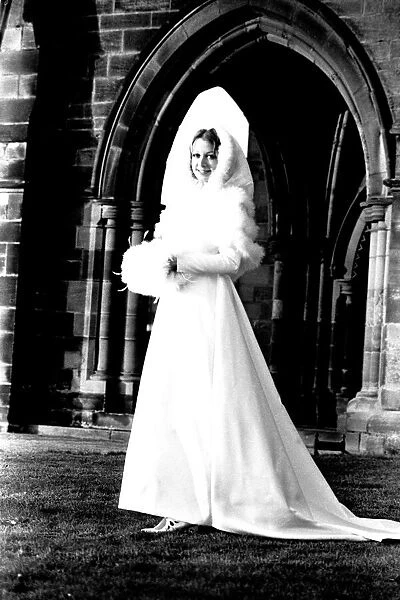 A fashion shoot featuring wedding dresses down at the Coast 21 January 1972
