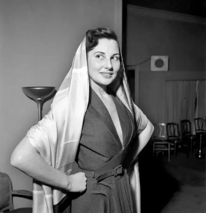 Framed Print : Fashions at Wollands, Knightsbride. Arab style. March 1952 C1273 Framed Print : Fashions at Wollands, Knightsbride. Arab style. March 1952 C1273