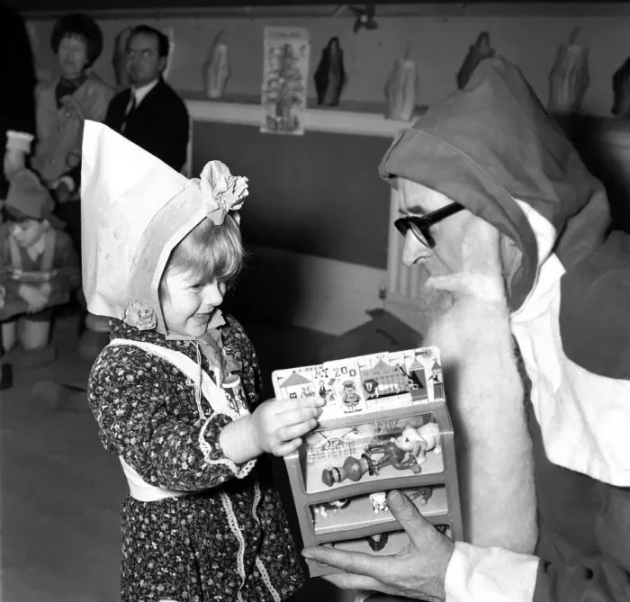 Framed Print : When Father Christmas is on duty handing out toys and gifts to children Framed Print : When Father Christmas is on duty handing out toys and gifts to children