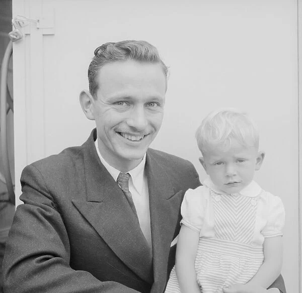 Father and son. Circa 1959