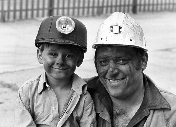 Father and son miners. October 1978 P017741