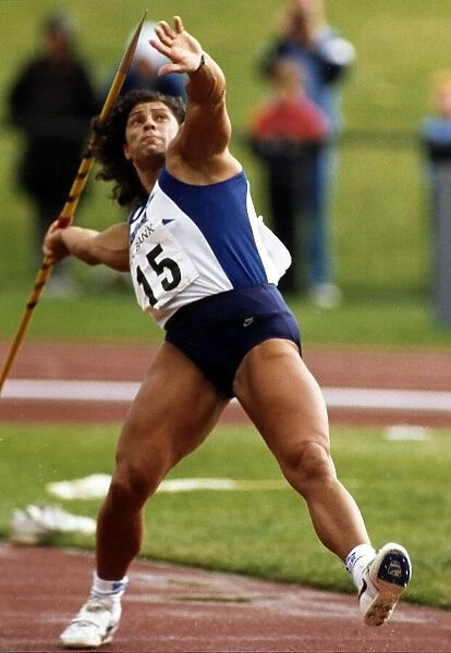 Fatima Whitbread British athlete circa 1988