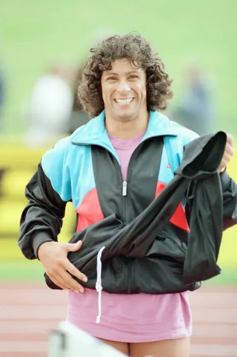 Framed Print : Fatima Whitbread, British javelin thrower at the 1988 UK Athletics Championships Framed Print : Fatima Whitbread, British javelin thrower at the 1988 UK Athletics Championships