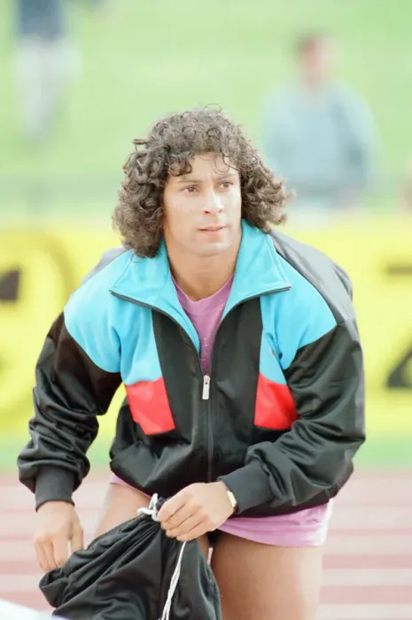 Framed Print : Fatima Whitbread, British javelin thrower at the 1988 UK Athletics Championships Framed Print : Fatima Whitbread, British javelin thrower at the 1988 UK Athletics Championships