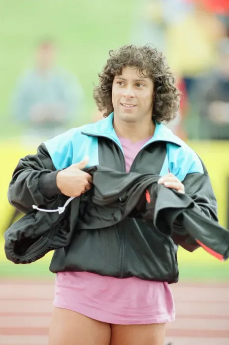 Framed Print : Fatima Whitbread, British javelin thrower at the 1988 UK Athletics Championships