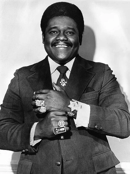 Fats Domino Rock and Roll singer on tour of Britain 1973