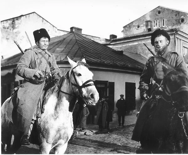 The feared Russian Cossacks, whose reputation arrived long before they did